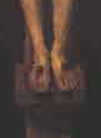 solitary crucifix Velazquez feet